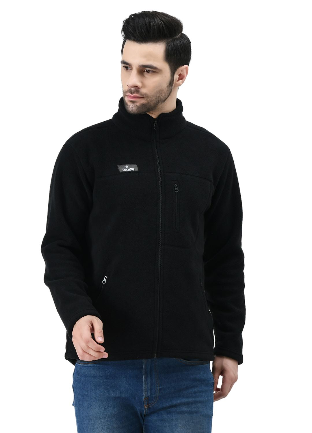 Men's Winter Fleece Jackets- Jet Black