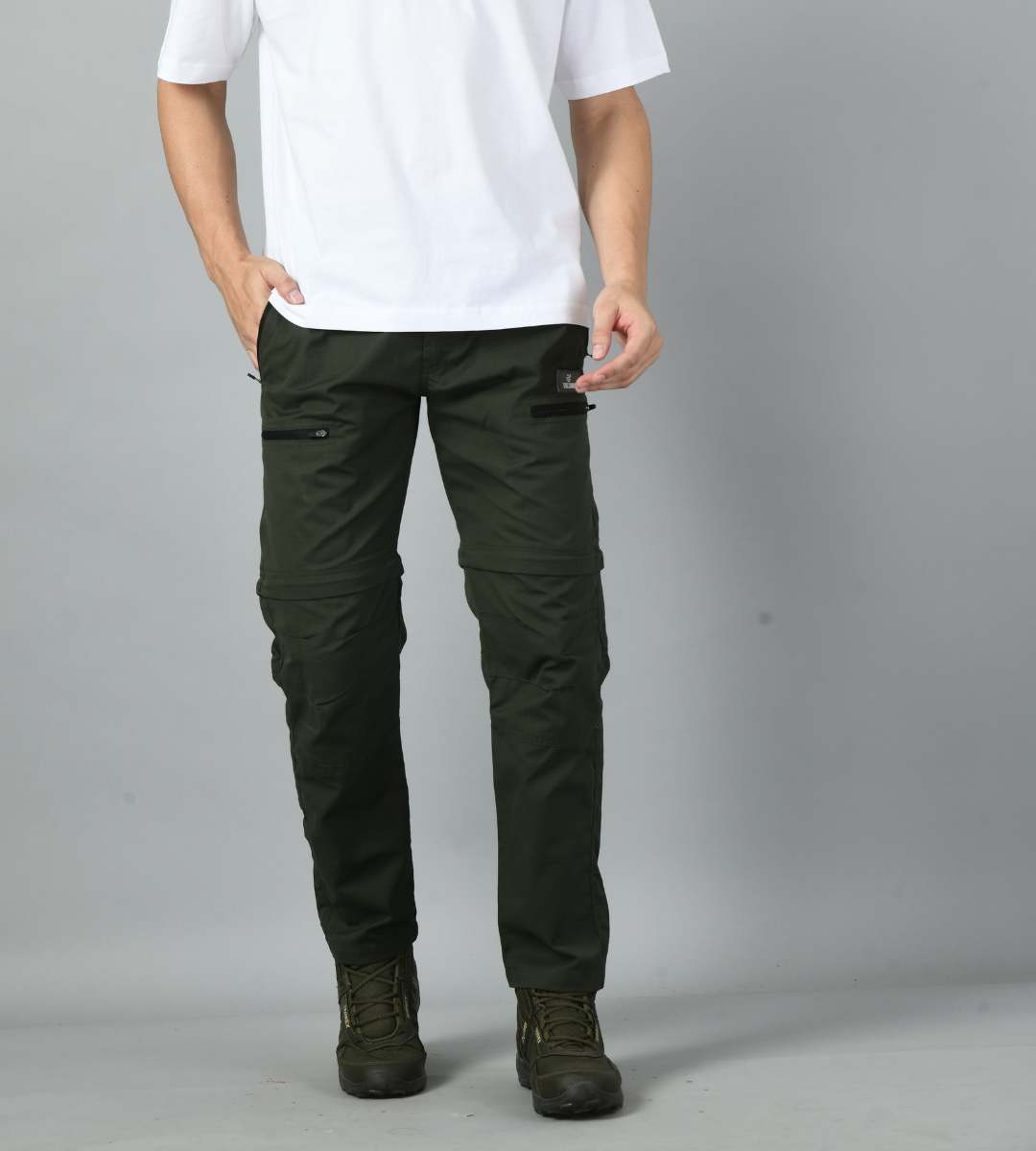 Men's Hiking Trousers Zip off Convertible Trousers Shorts Quick Dry Thin  Detachable Climbing Pants (Color : Khaki, Size : XXL) (Black 5XL) : Buy  Online at Best Price in KSA - Souq