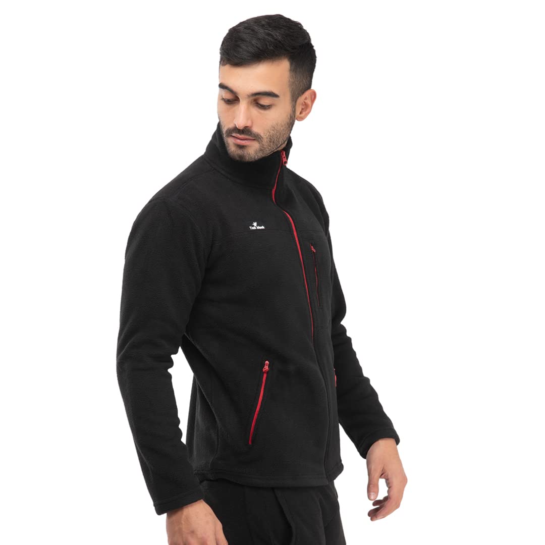 Cheap black fleece top jackets