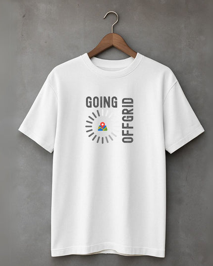 Men's Cotton Oversized Tshirt -OFFGRID - White